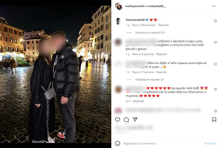 Totti junior rimpiazza il padre