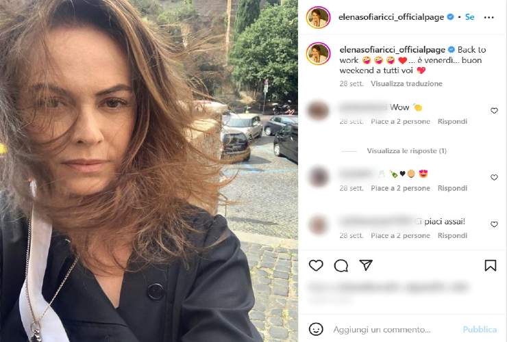 Elena Sofia Ricci, spunta scatto al naturale