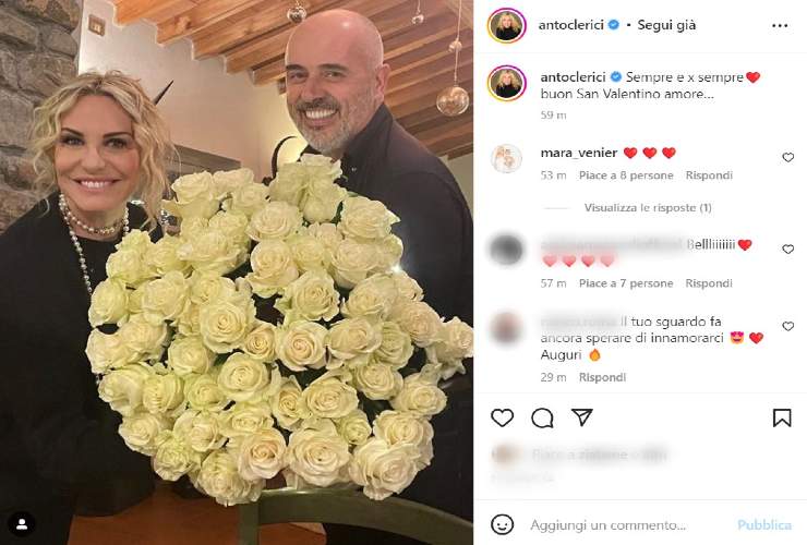 Antonella Clerici e il regalo del suo amore