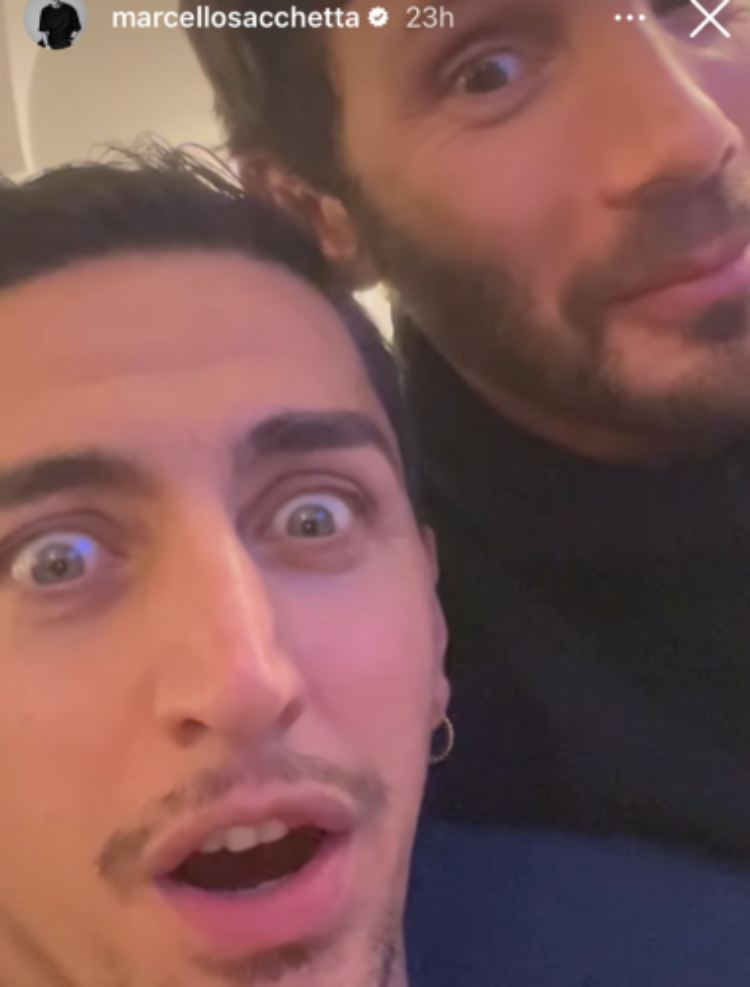 Stefano De Martino con marcello Sacchetta