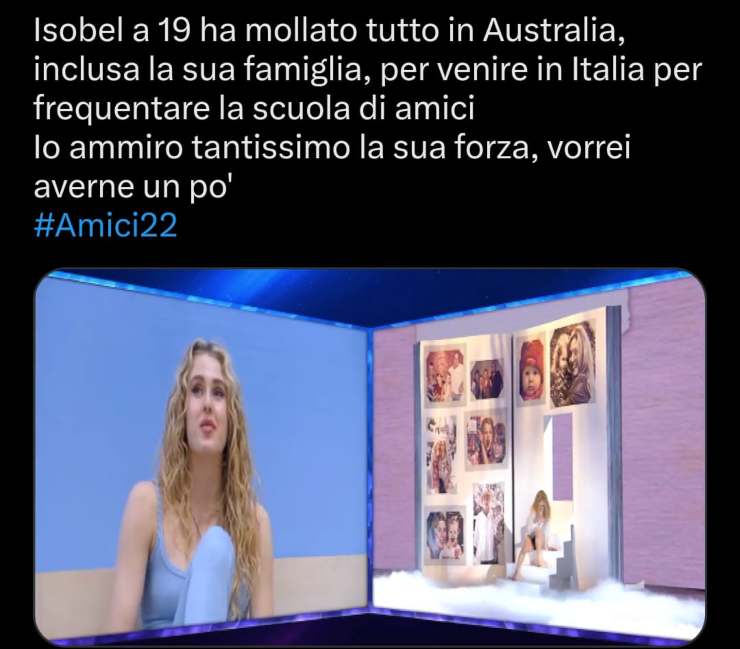 Tweet su Isobel - Youbee.it