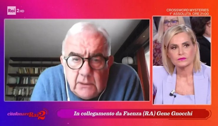 Gene Gnocchi in collegamento con Simona Ventura - Youbee.it
