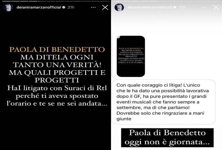Paola Di Benedetto mandata via