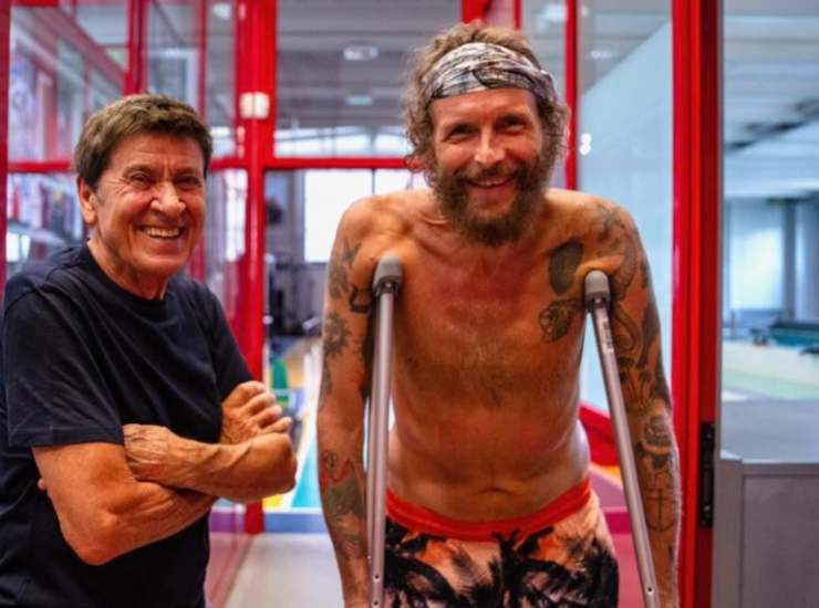 Jovanotti fa fisioterapia e Morandi lo sprona