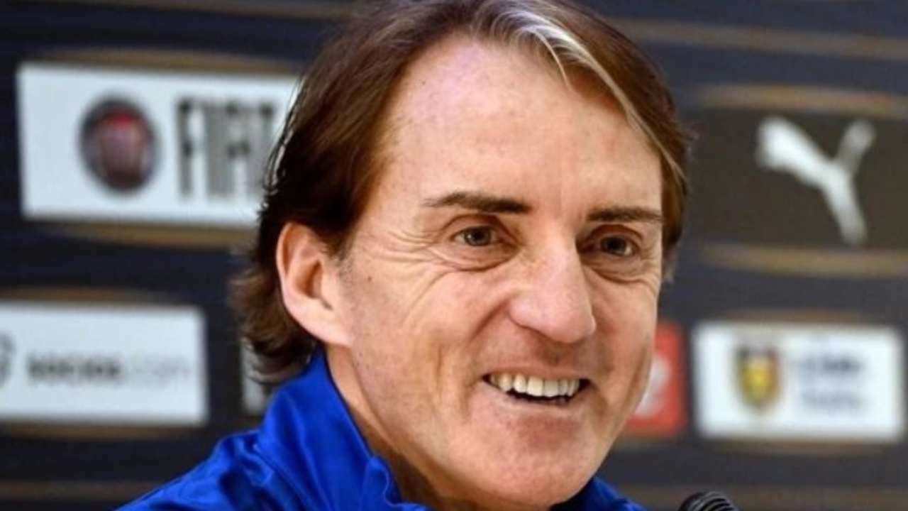 Roberto Mancini e la moglie